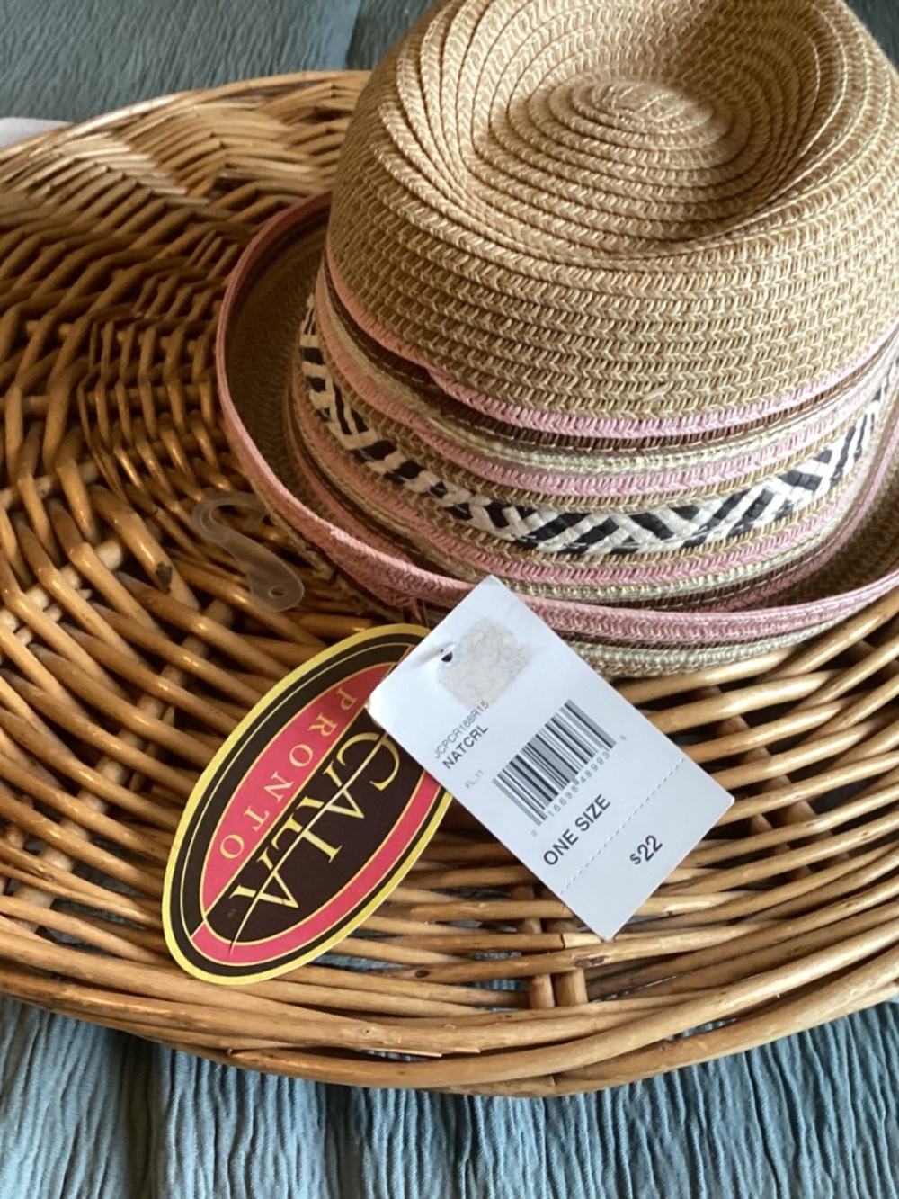 Scala Pronto straw hat NWT - Picture 3 of 4